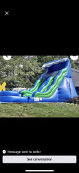 waterslide4 1686722507 #106 18' Dual Lane Water Slide w/misting system