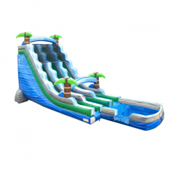 #109 22' Tropical Marble Dual Lane  Water Slide