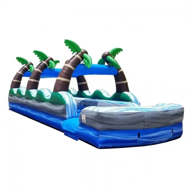 #108 35' Tropical Marble Dual Lane Inflatable Slip n Slide