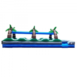 xsl wddss35 tm side 1715253164 #108 35' Tropical Marble Dual Lane Inflatable Slip n Slide